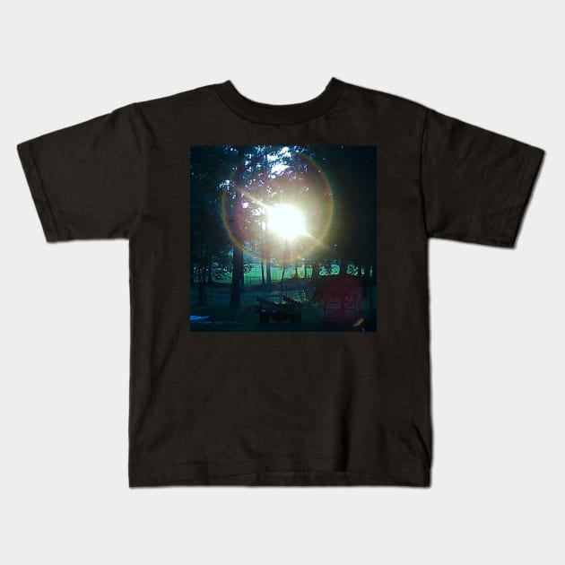 Mystery Night Light Kids T-Shirt by Dorcas